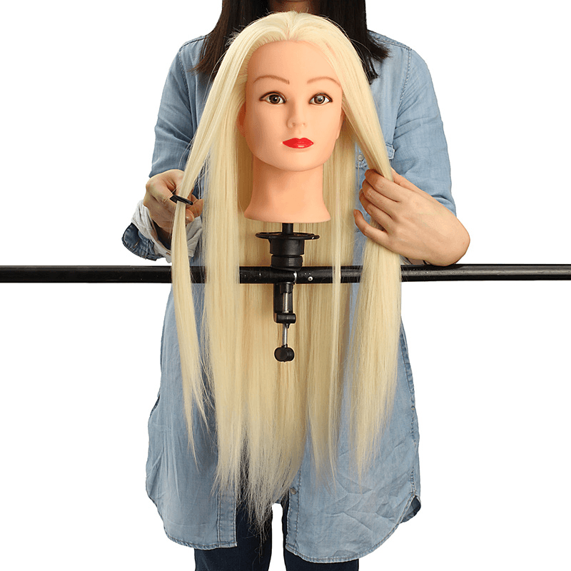 29'' Hair Salon Hairdressing Training Practice Model Mannequin Doll Head with Clamp