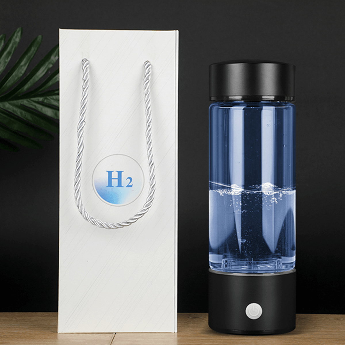 3-IN-1 430ML Hydrogens-Rich Water Cup Portable Water Filter Bottle 3 Minutes Electrolys