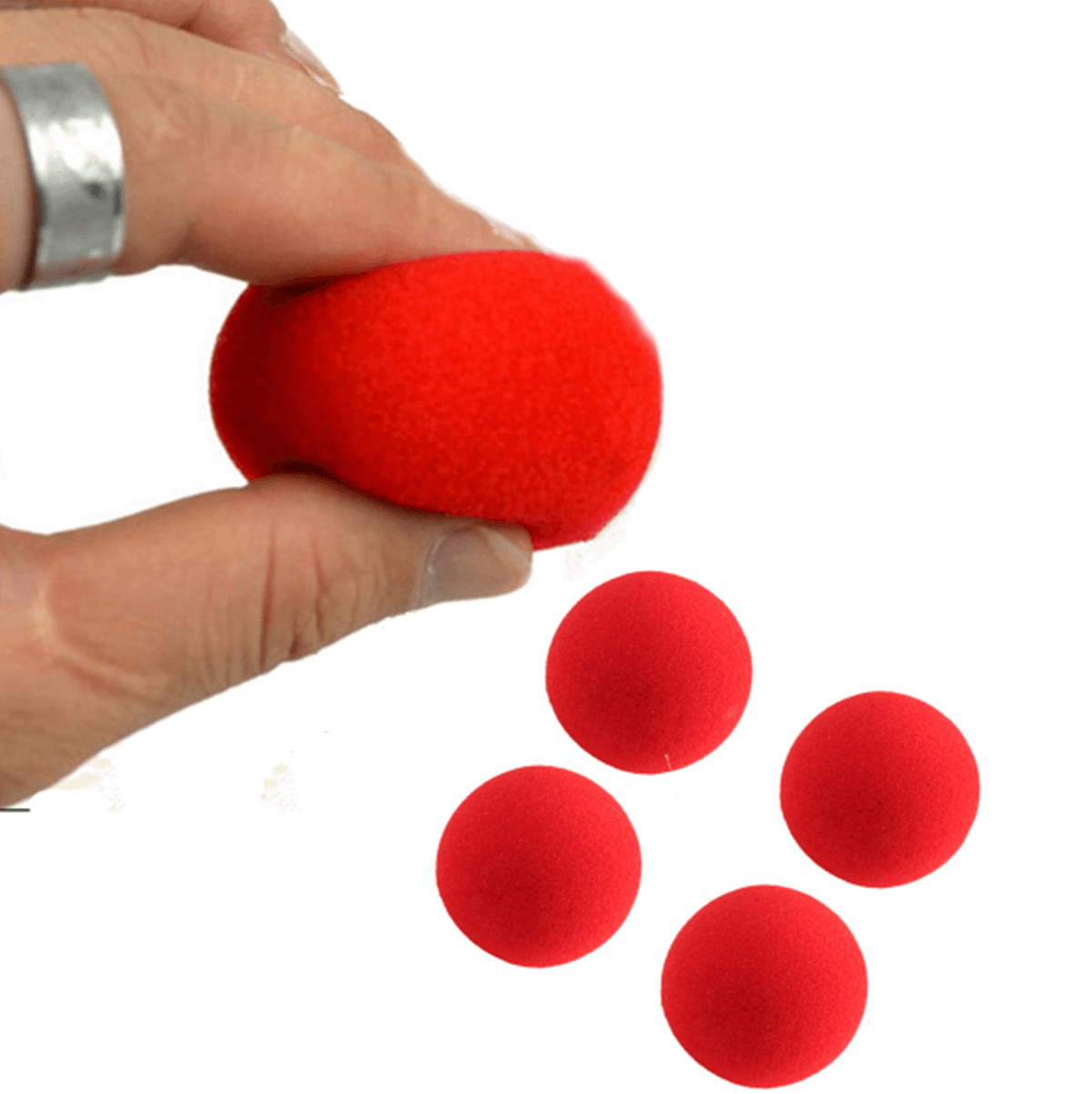 1PC Close up Magic Street Trick Soft Sponge Ball Magic Props Clown Nose