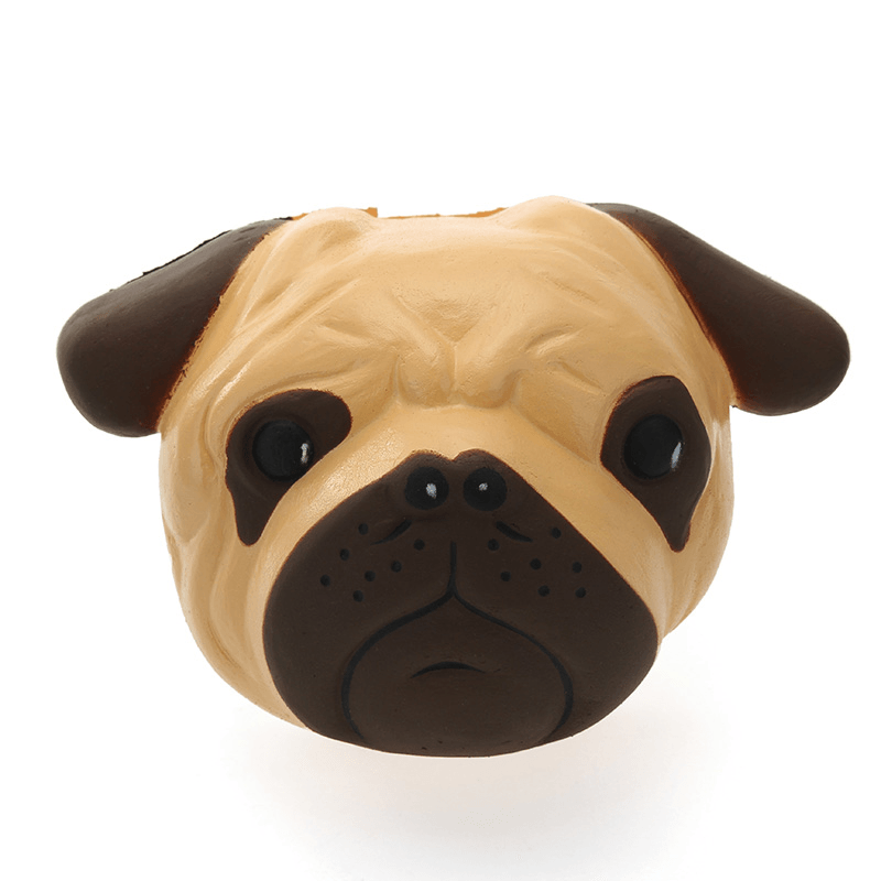 Squishyshop Dog Puppy Face Bread Squishy 11Cm Slow Rising with Packaging Collection Gift Decor Toy