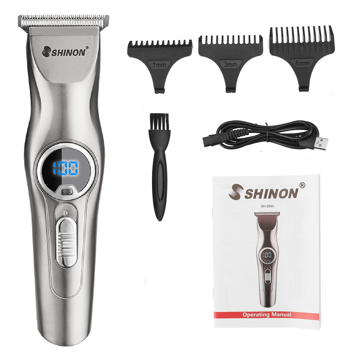 Schnurlose Herren-Haarschneidemaschine, Haarschnitt-Trimmer-Set, Kinderfriseur-Haarschneidemaschine