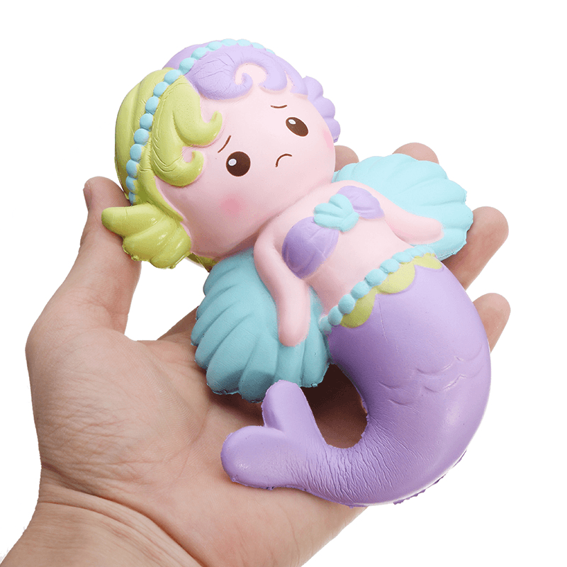 Oriker Squishy Angel Mermaid 16Cm Soft Sweet Slow Rising Original Packaging Collection Gift Decor