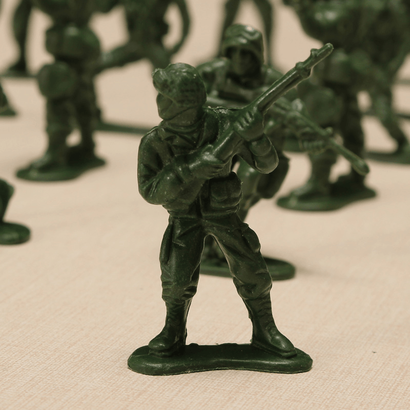 YC 998-3 100PCS 5Cm Soldier Army Troop Figure Battle War DIY Scene Model