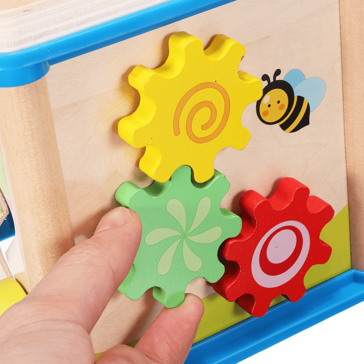 Wooden Multi-Functional Wisdom Aroind Treasure Box with Beads Parent-Child Educational Learning Toy for Kids Gift