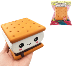 Gigglebread S'More Chocolate Biscuit Squishy 9.5*9*6CM Licensed Slow Rising with Packaging Collection Gift