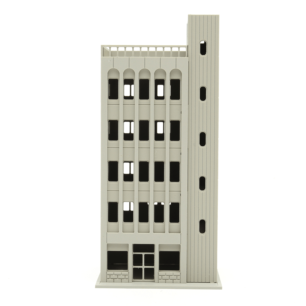 Models Railway Modern 5-Story Commercial Building Unpainted N Scale for GUNDAM