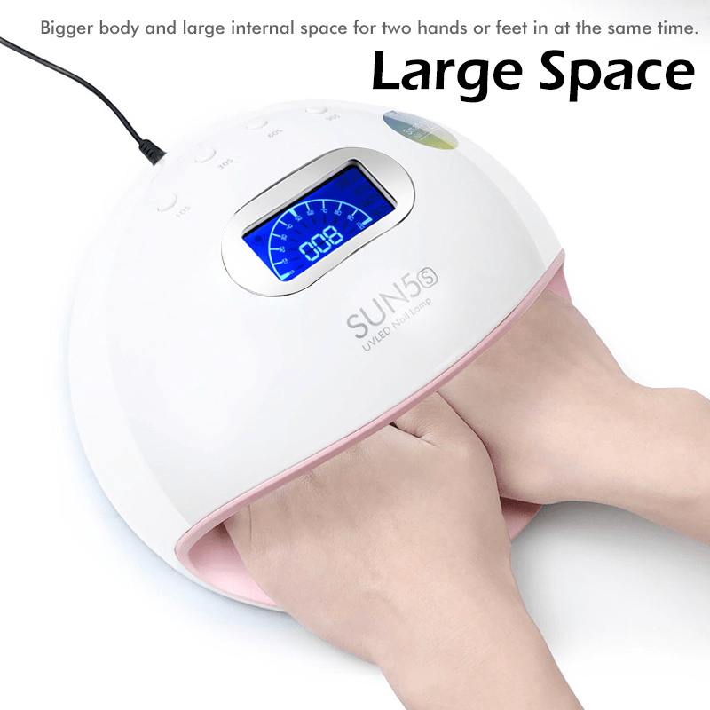 72W UV Lamp Nail Lamp for Manicure Nail Dryer for All Gels Polish with Automatic Sensor Smart Temperature Control Eu Plug