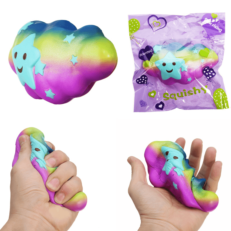 Cloud Squishy Toy 15 * 4 * 8 CM Levantamiento lento con empaque Colección Regalo Juguete suave