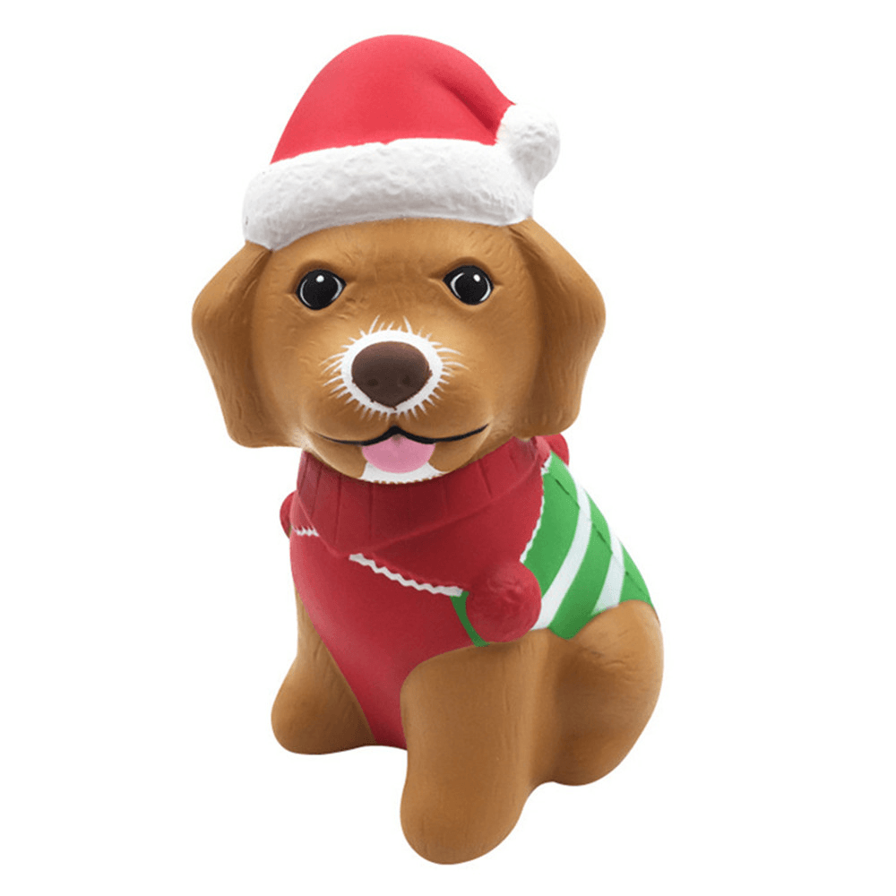 Squishyfun Christmas Puppy Squishy 13*8.5*6.5CM Licensed Slow Rising with Packaging Collection Gift