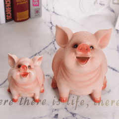 Piggy Bank Resin Craft Coin Bank Money Saving Holder Box Gifts for Kids Decorations