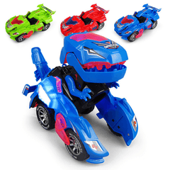 HG-788 Electric Deformation Dinosaur Chariot Deformed Dinosaur Racing Car Children'S Puzzle Toys with Light Sound