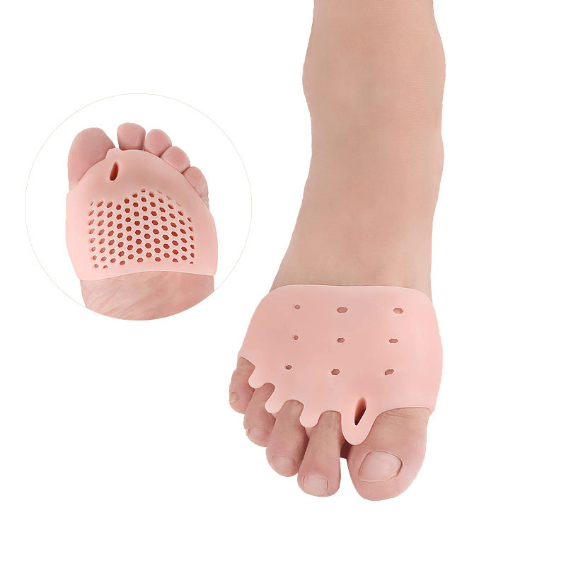 1 Pair Ultra Elastic Breathable Gel Toe Separator Bunion Corrector Pad Metatarsal Cushion for Hallux Valgus Hammer Toe