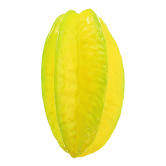 15 cm Karambolen, langsam aufsteigende Squishy-Frucht mit Verpackung, Sammlung, Geschenk-Stofftier