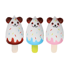 Sanqi Elan Bear Popsicle Ice-Lolly Squishy 12*5.5CM Licensed Slow Rising Soft Toy with Packaging