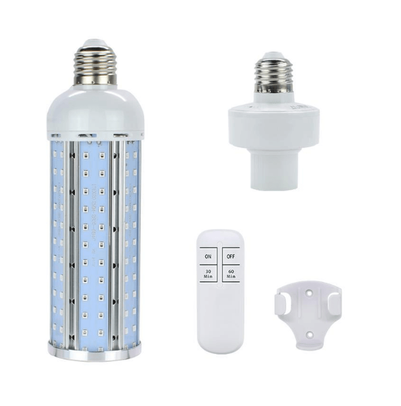 60W UV Lamp Disinfection Light Bulb Sterilizer Remote Control Corn Lamp