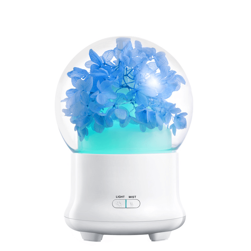 4 Colors Immortal Flower Mini Aroma Humidifier Essential Oil SPA Diffuser Purifier Atomizer