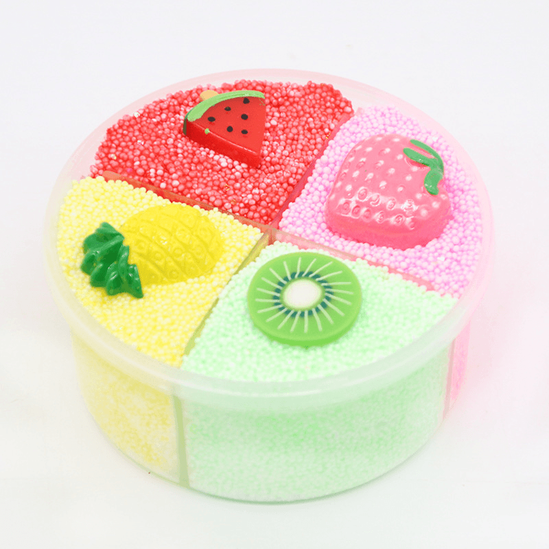 Four-Color Slime Unmixed Fruit Dessert Animal Snow Rice Cotton Mud Clay 120Ml