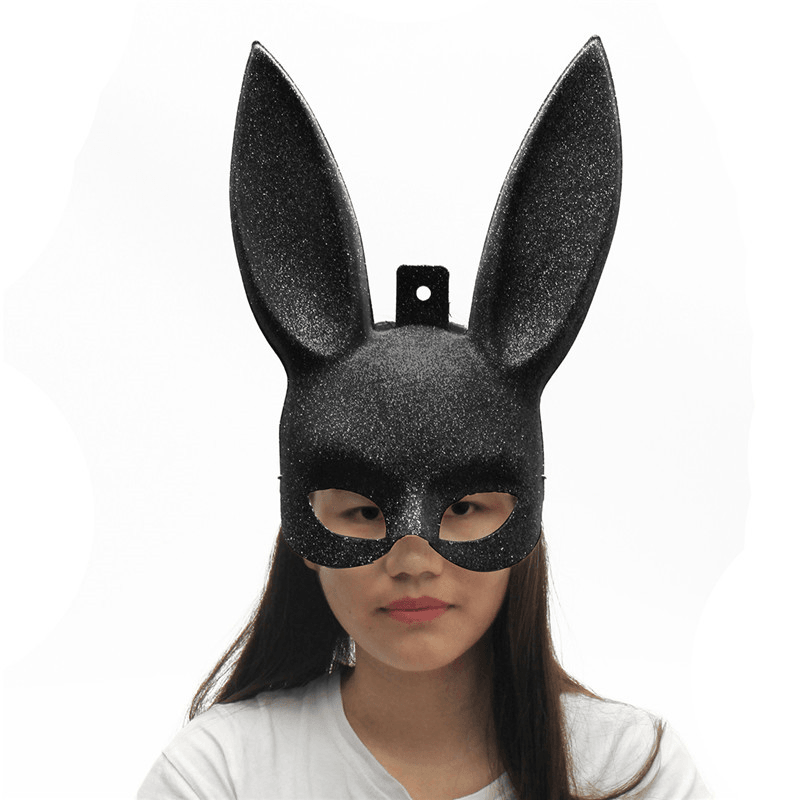 Linda fiesta de Halloween Cosplay Fancy Rabbit Face Mask Decoración Props Juguetes