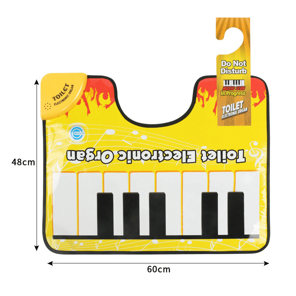 Touch Play Keyboard Music Singing Toilet Carpet Mat Adult Children Fun Casual Decompression Toy Piano Blanket