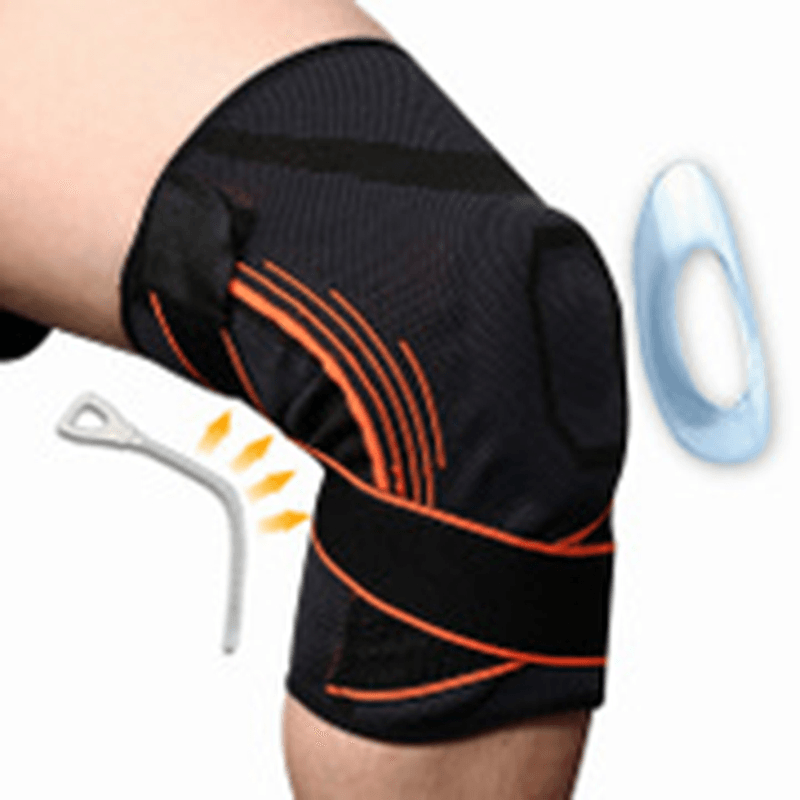 Basketball Football Climbing Wear-Resistant Breathable Cover Pressure Belt Knitted Knee Pad