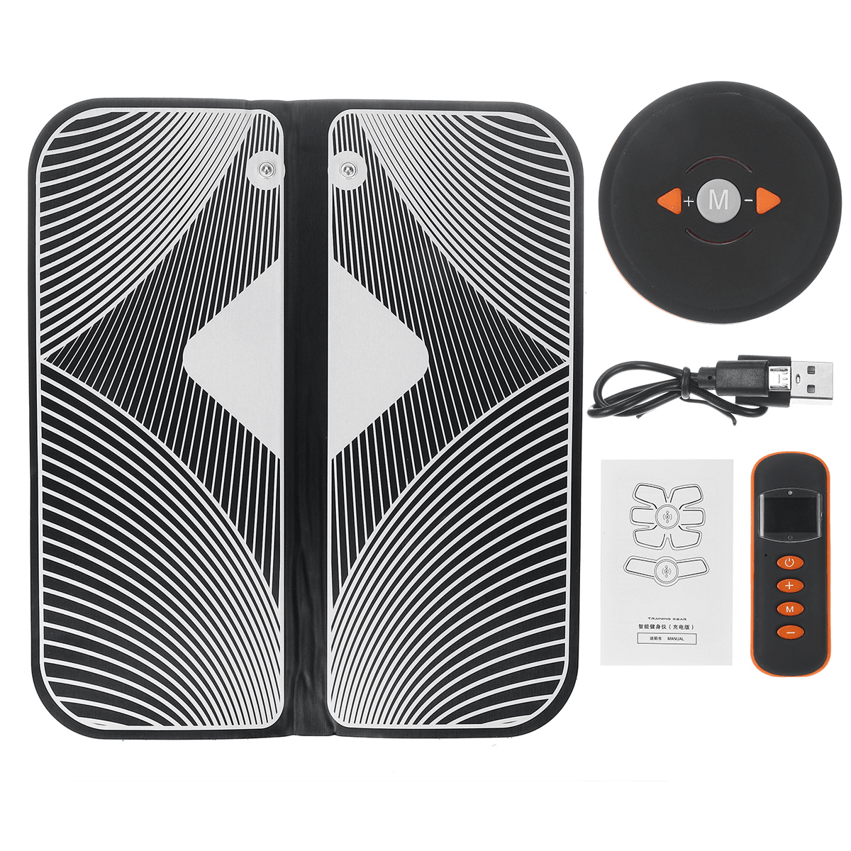 6 Modes Foot Massager Mat Kit 9 Speeds Adjustable Leg Massage Pad