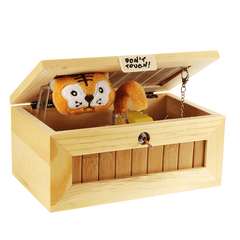 Pre-Assembled Useless Box Cute Tiger Gimmicky Fun Geek Gadget Toy Gift Home Office Desk Decor