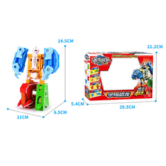 Xinlexin 2901 ABCD Letter Digital DIY Puzzle Assembly Deformation Building Blocks Robot Alphabet Model Toy for Kids Gift