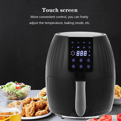 1300W Electric Hot Air Fryers Oven Oilless Cooker 5.5L Large Capacity Touch Screen 360° Cycle Heating with Non Stick Pot Liner