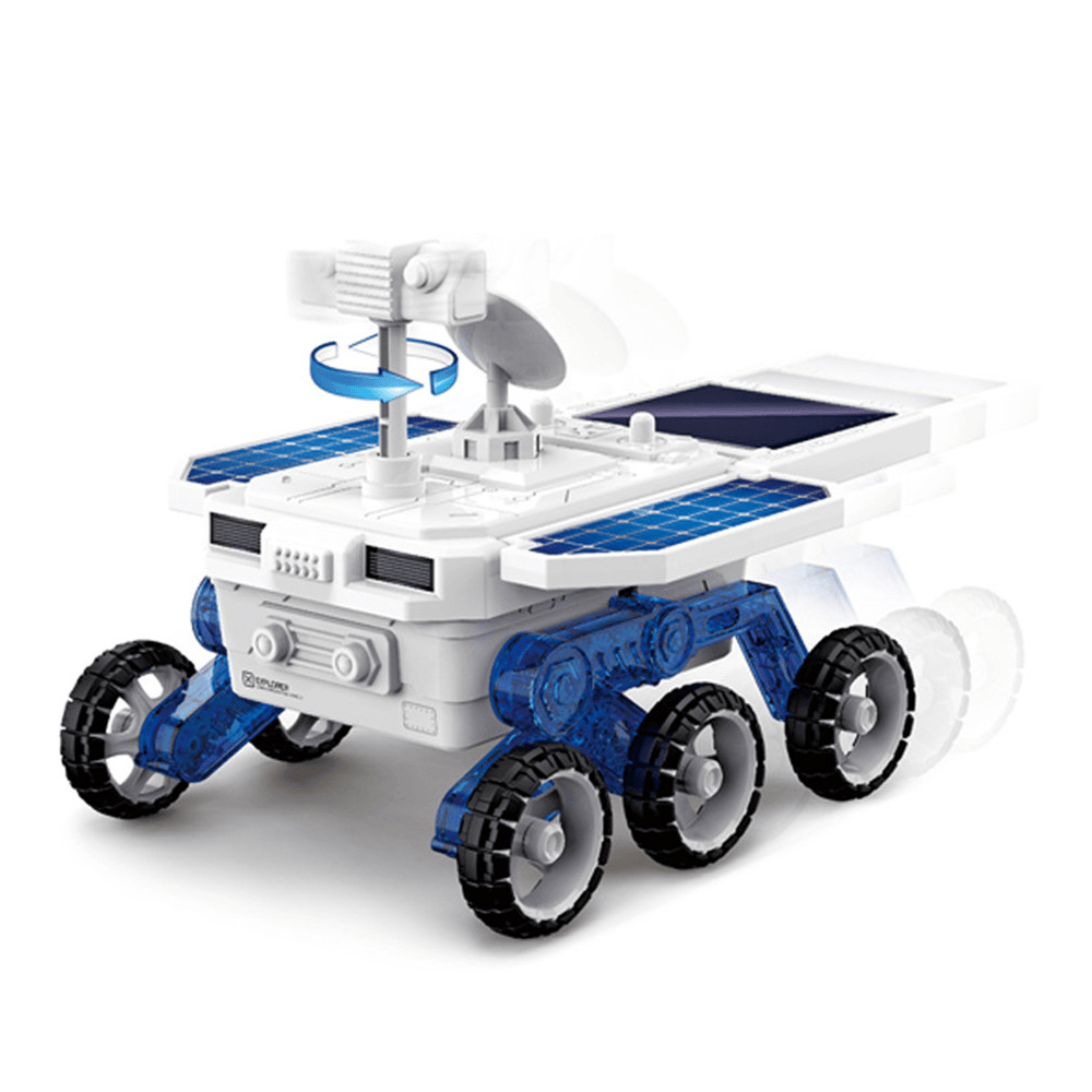 DIY Solar Planet Rover STEM Assembly Four-Wheel Drive Electric Science and Educational Model Toys