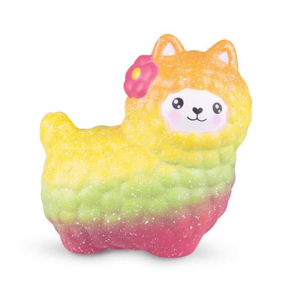 Vlampo Sheep Squishy Cute Alpaca Galaxy Slow Rising Scented Fun Animal Toys Gift