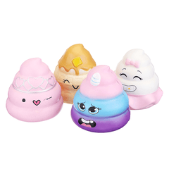 Purami Squishy Sweet Expressions Poo Jumbo 8CM Slow Rising Soft Toys with Packaging Gift Decor