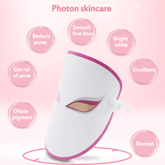 3 Colors Electric Led Facial Mask Face Mask Machine Light Therapy Acne Mask Neck Beauty Machine Led Mask Led Photon Therapy