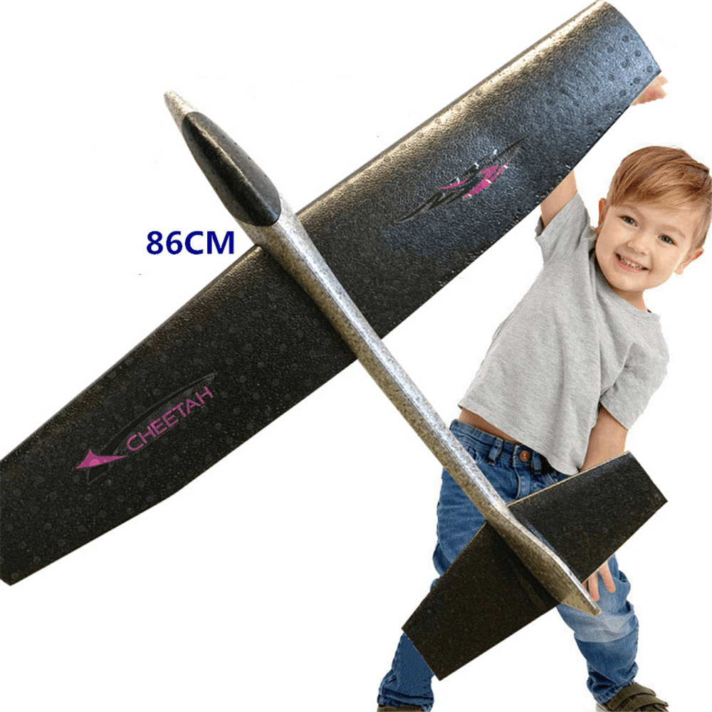 86Cm Big Size Hand Launch Throwing Aircraft Airplane DIY Inertial Foam EPP Children Plane Toy Fixed Wing Aircraft Model Scientific and Educational Equipment