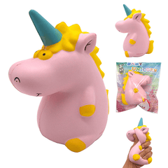 Areedy Squishy Baby-Einhorn-Nilpferd, 14 cm x 10 cm x 8 cm, lizenzierte, super langsam aufsteigende, niedliche, rosa duftende Originalverpackung