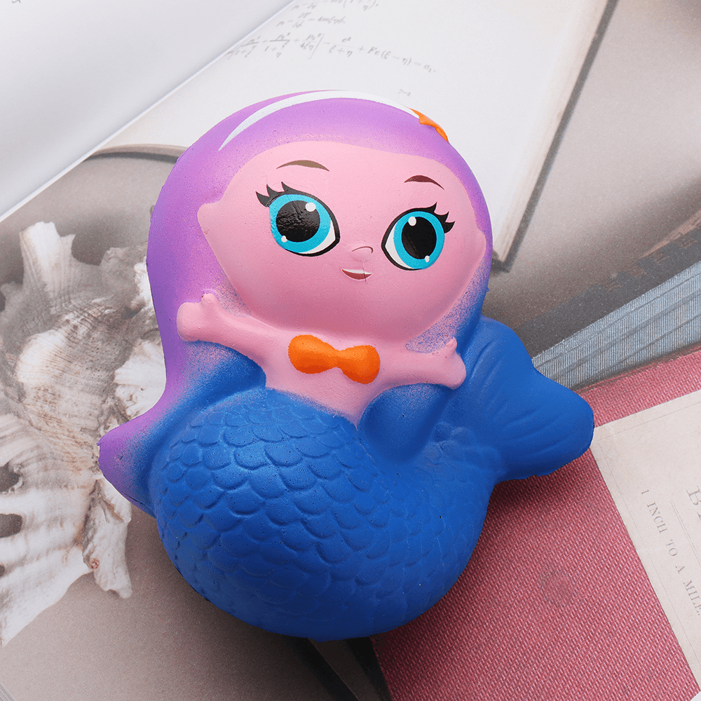 Mermaid Squishy 10*9.5*6CM Slow Rising with Packaging Collection Gift Soft Toy