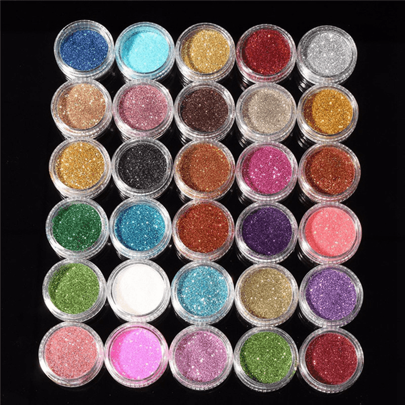 30 Colors Pro Makeup Glitter Powder Eyeshadow Pigment Eye Shadow Cosmetic Nail Art DIY