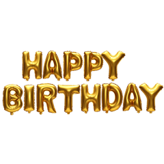 13Pcs "HAPPY BIRTHDAY" Letters Foil Balloon for Birthday Party Decoration 16"