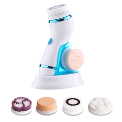 4 in 1 Sonic Facial Cleansing Brush Silicone Vibration Cleaning Device Personal Skin Care Brush Face Scrubber Tool Beauty Machine