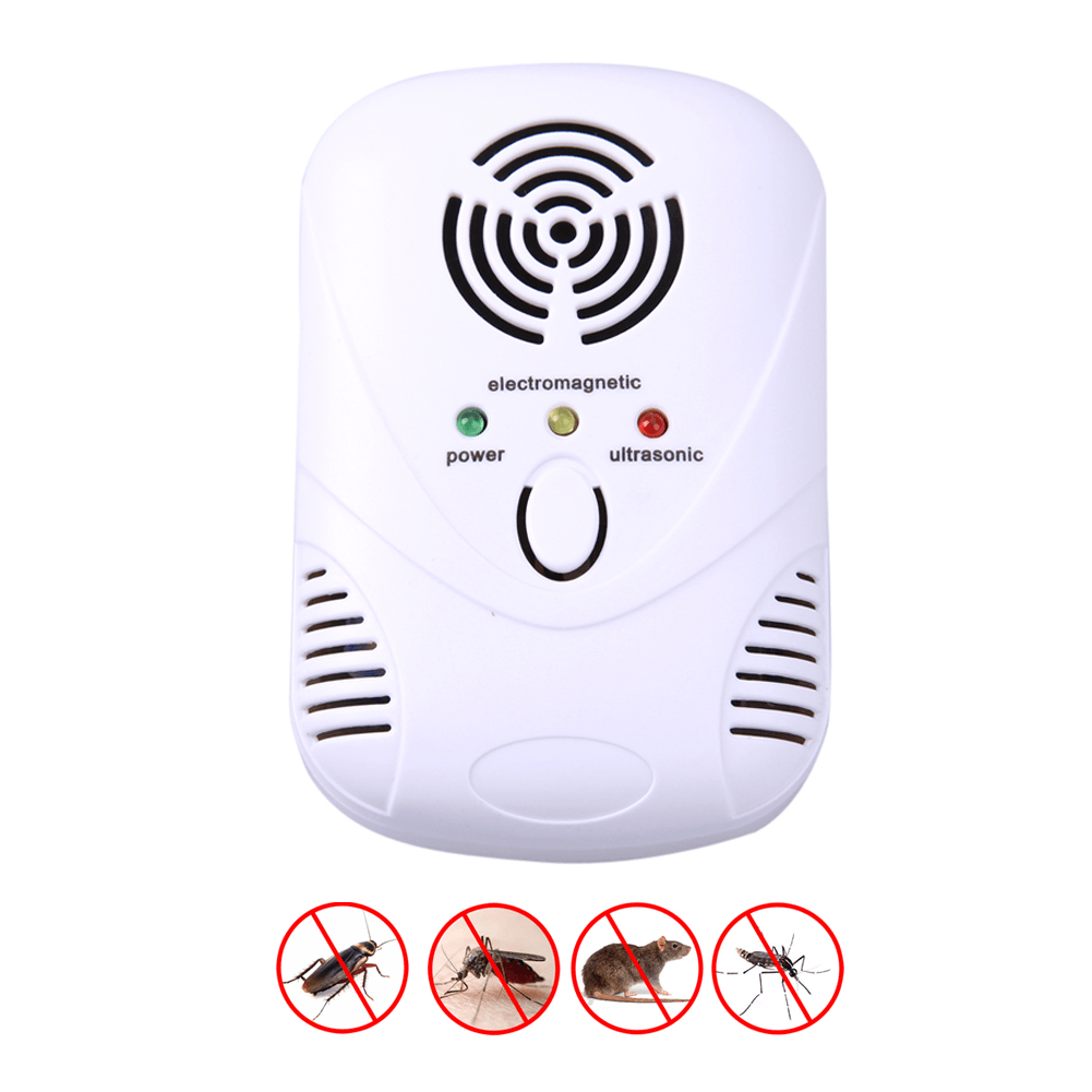 Electronic Ultrasonic Mouse Killer Mouse Cockroach Trap Mosquito Repeller Insect Rats Spiders Contro