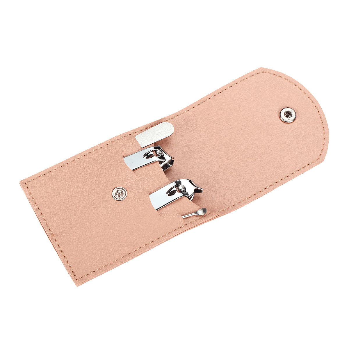 4Pcs Rose Gold Manicure Set Nail Clipper Set Decoration Nail Set