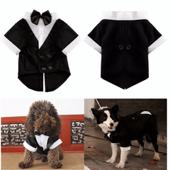 Vestiti per gatti di grandi dimensioni per cani Camicie con papillon per cani di grandi dimensioni Abiti per abiti da sposa Tuta con colletto in costume