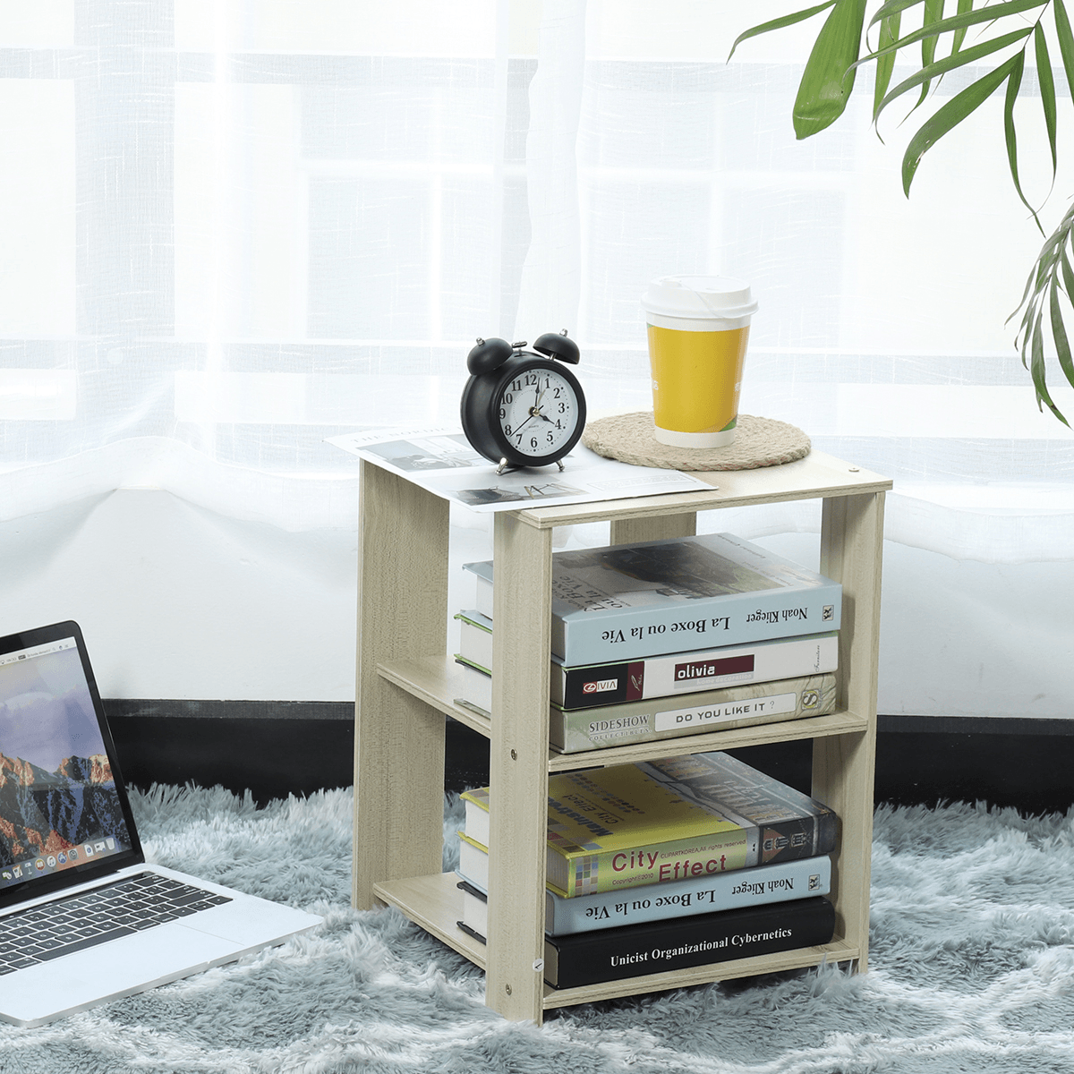 Bedside Table Cabinet Small Side End Table for Home Office