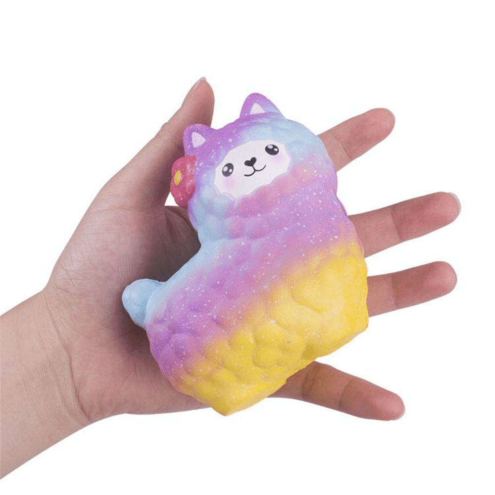 Vlampo Sheep Squishy Cute Alpaca Galaxy Slow Rising Scented Fun Animal Toys Gift