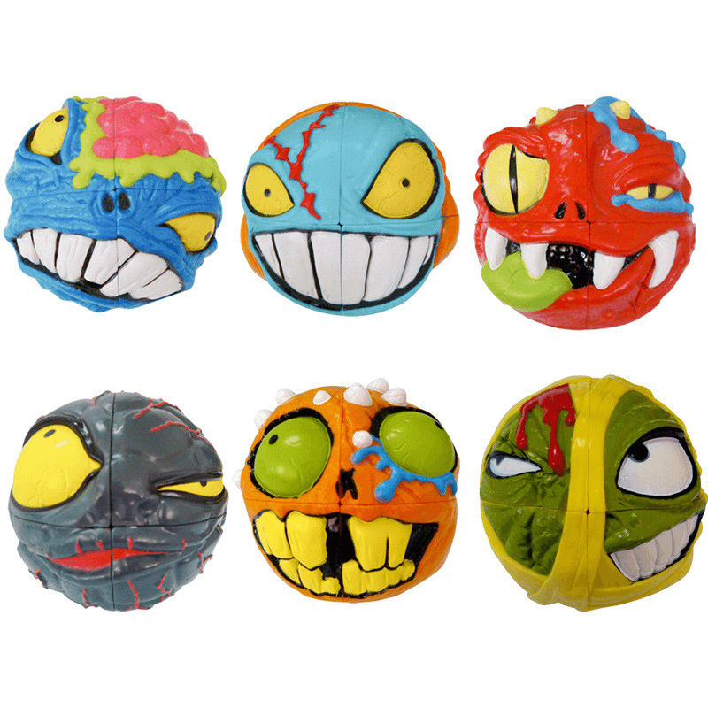 Cartoon Style Pocket Cube Fidget Skull Second Order Reduce Stress Gift Fun Kids Adults Toys