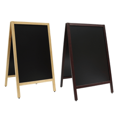 24X39 Inch Double-Sided Foldable Pinewood Frame Chalkboard Wedding Shop Sign Memo Message Menu Board