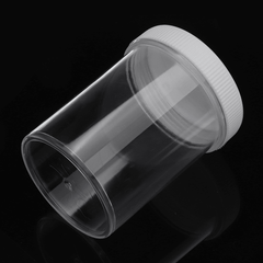 120ML White Cover Hard round Empty Bottle for Slime Crystal Mud DIY Handmade Accessories