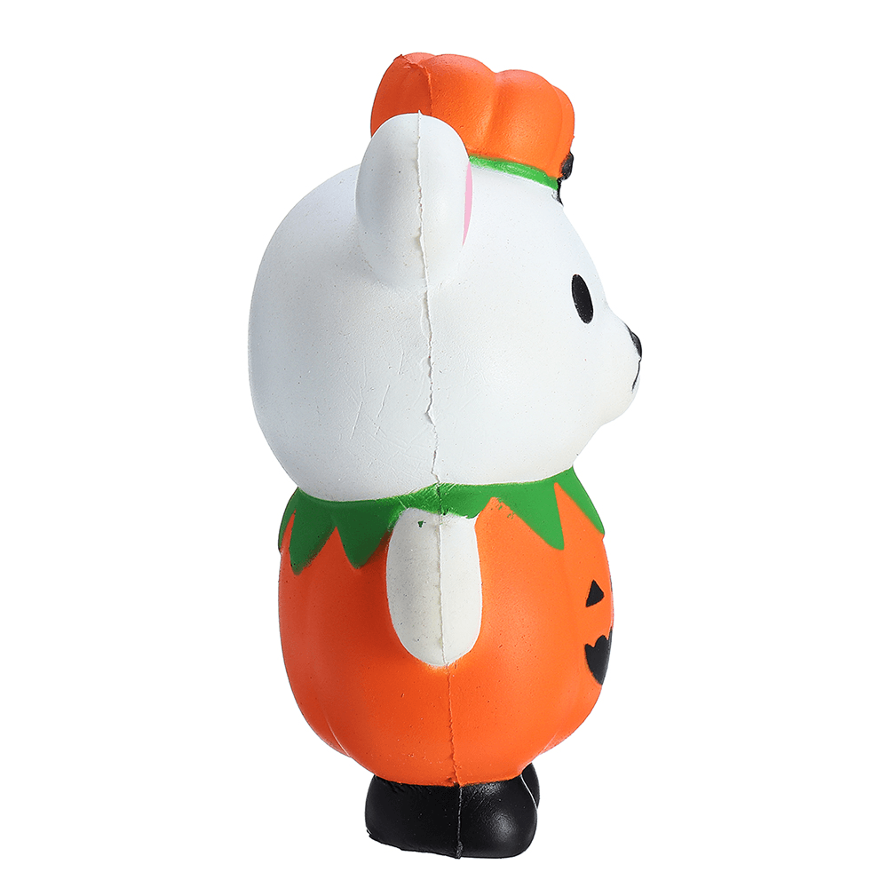 Gigglebread Halloween Pumpkin Bear Squishy 13*9.5*6.5CM Licensed Slow Rising with Packaging