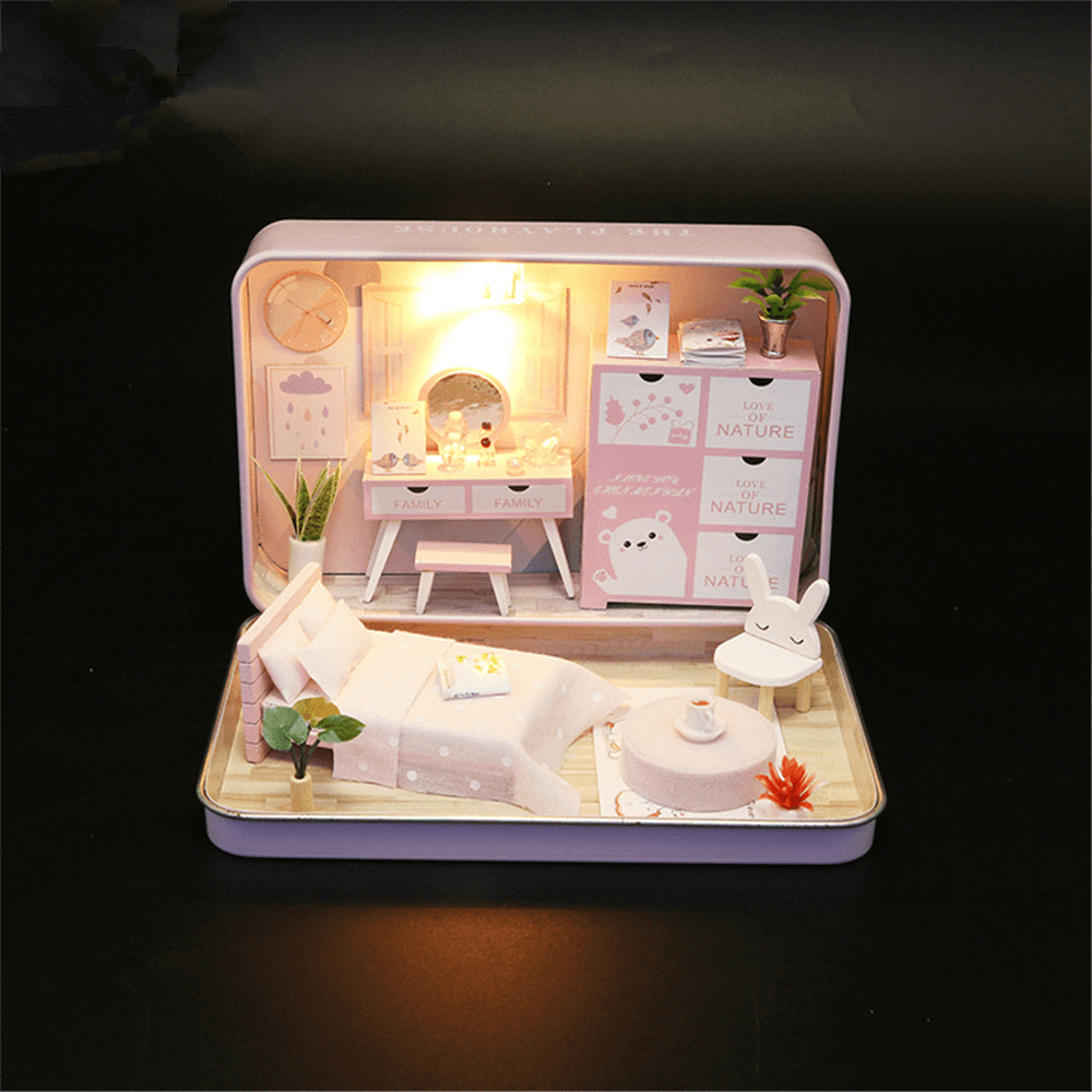 Hoomeda DIY Doll House Romantic Theater Kid Girl Gift S932