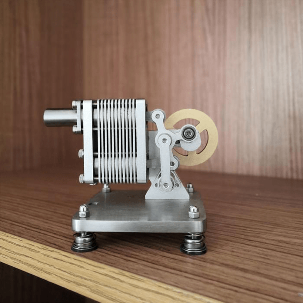 SH-015 Stirlingmotor-Bausatz aus Vollmetall mit Mini-Generator, Dampf-Wissenschafts-Lernmotor-Modellspielzeug