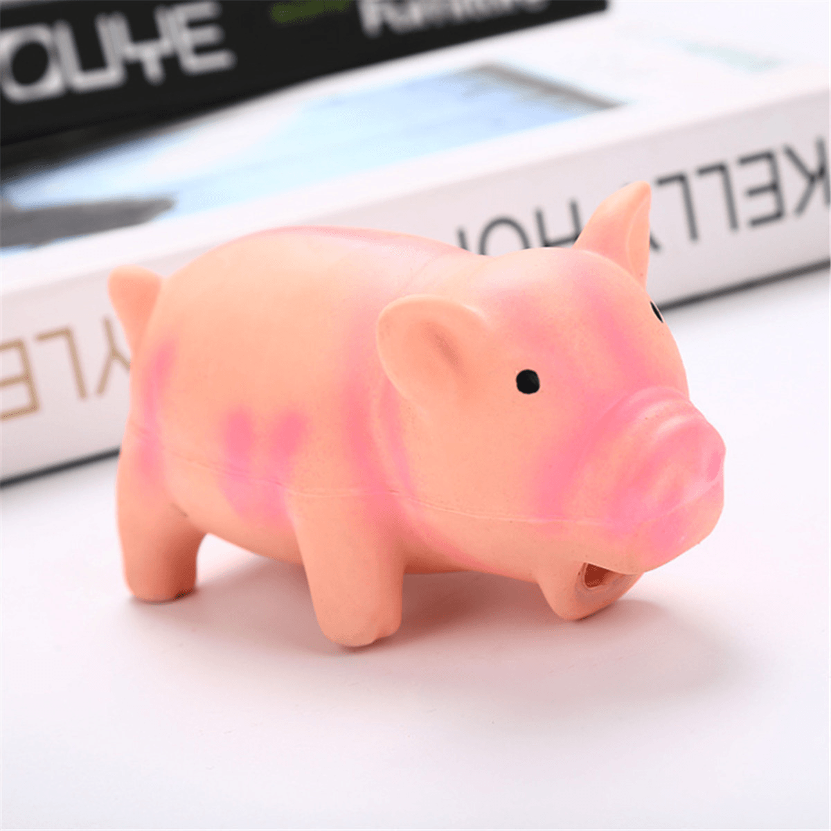 Latex Pig Shape Toy Grunting Sound Dog Puppy Chewing Squeaker Pet Funny Playing Toys